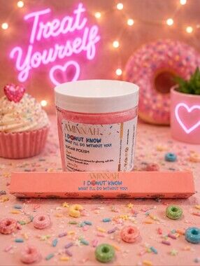 Aminnah "I Donut Know What I'll Do Without You" Sugar Polish & Lip Liner Bundle